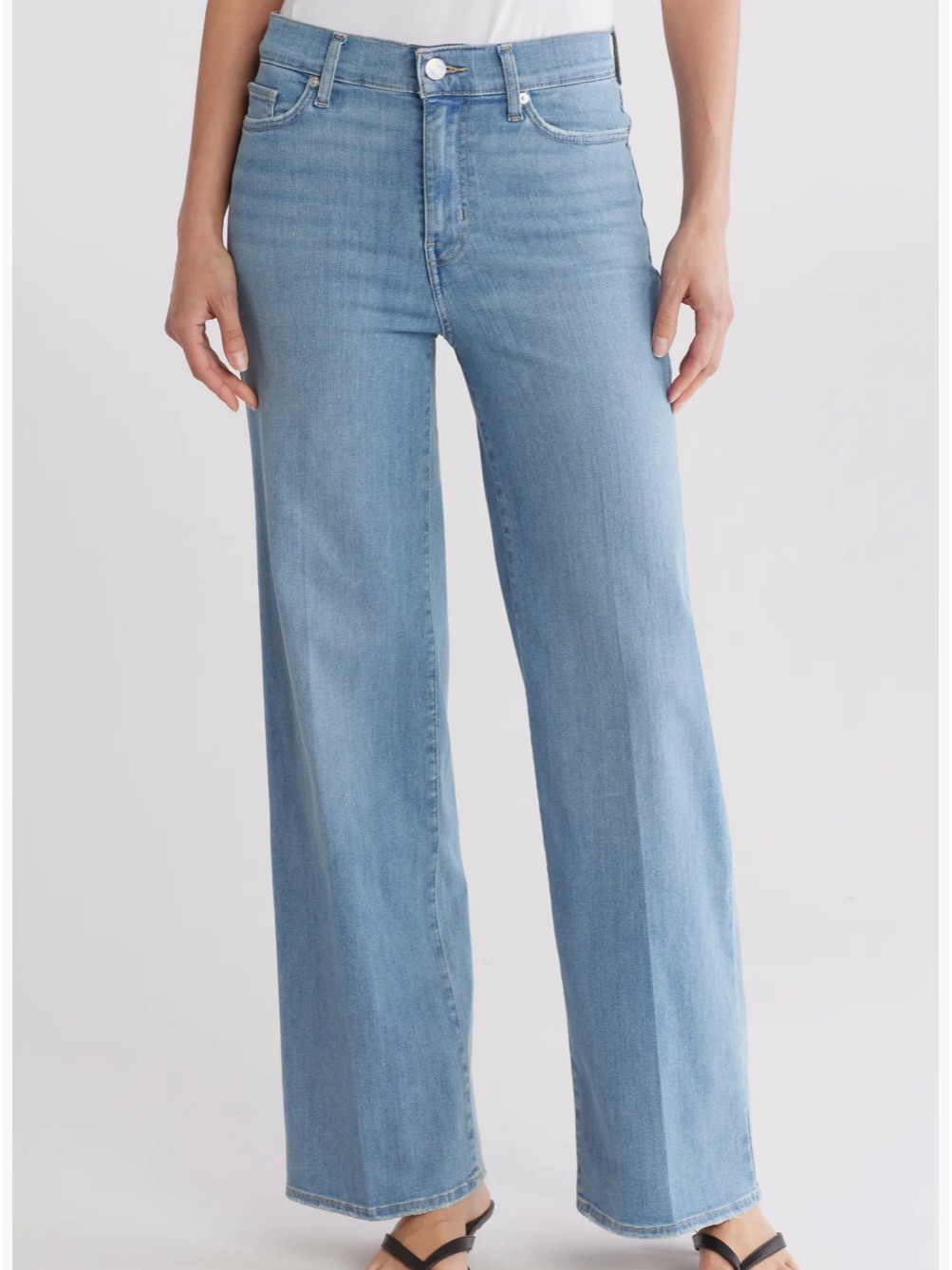 Frame Le Slim Palazzo High Waist Wide Leg Jeans Integrity Wash Size 24